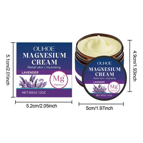 Crema De Magnesio Ouhoe Body Care Con Ingredientes Suaves Pa 60g Boxed