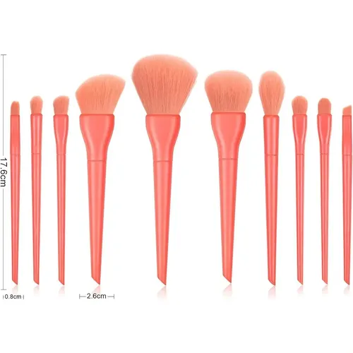 Set De Brochas De Maquillaje Candy, Base Facial, Sombra De O