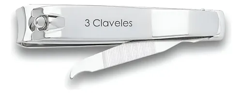 Set X 12 Cortaúñas Acero Inoxidable Con Lima 8 Cm 3 Claveles
