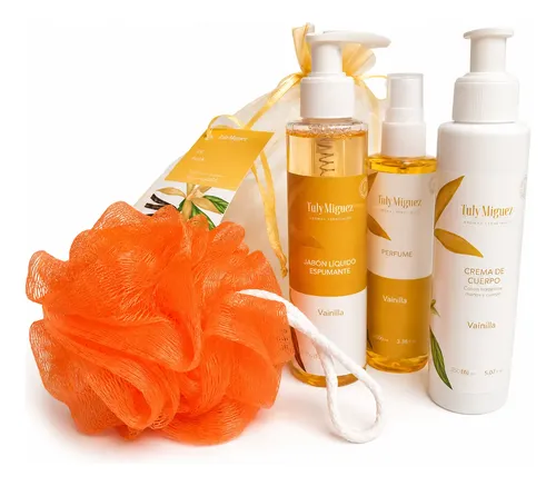 Regalo Kit Tuly Miguez Jabon Crema Perfume Cuerpo Vainilla
