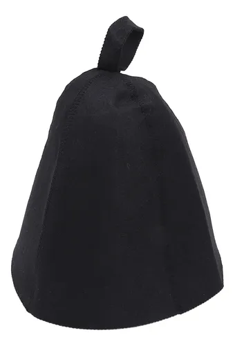 Gorro De Baño Y Sauna Negro Negro Para Hombre, Grueso, Absor