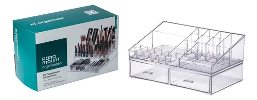 Organizador Paramount De Acrilico Para Cosmeticos Pro X3 Transparente
