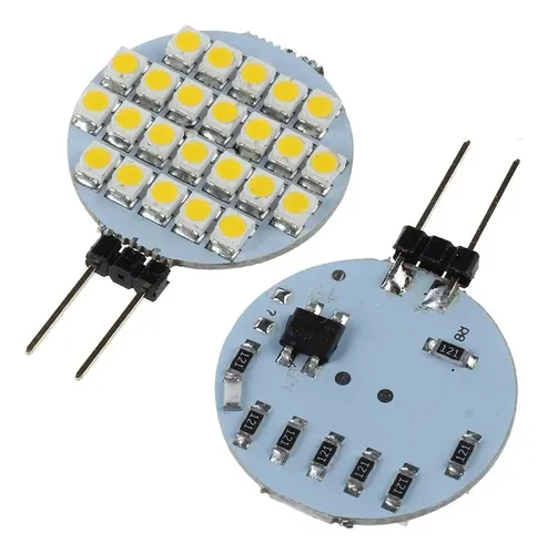 H. Luz Frontal De Espejo Led G4 12 V En Forma De Disco 12 *