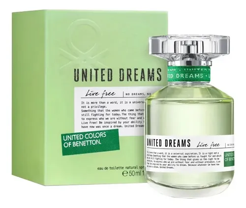 Perfume Benetton United Dreams Live Free 50Ml Para Mujer