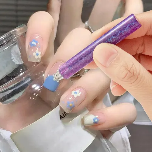 5 Petal Flower Nail Dotting Pen, Dotting Tool For Nail Art,