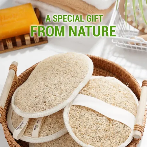 Esponjas Exfoliantes Lufa Natural Vietnamita Pack 3