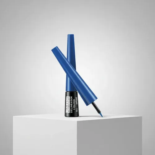 Delineador Líquido Azul Waterproof Larga Duración Arbell 3ml