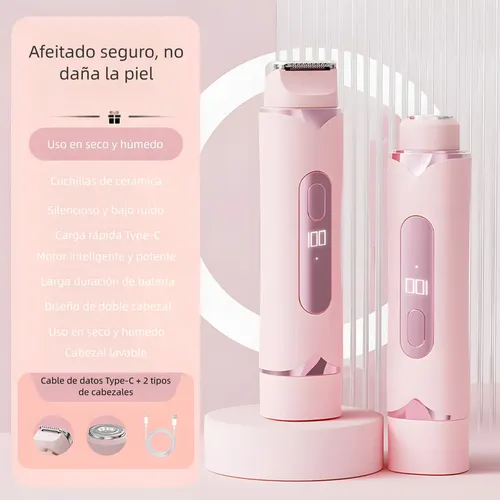 For Depiladora Para Mujer De Bikini Electrica Doble Cabeza