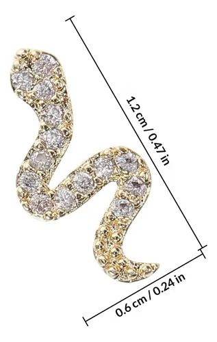 Studs Para Uñas Snake, Kit De 5 Piezas