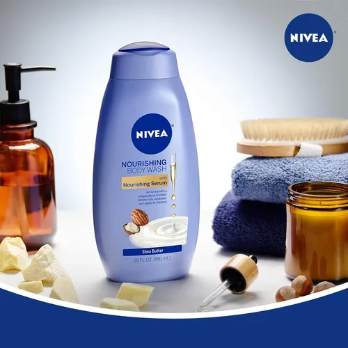 Gel De Baño Nivea Manteca De Karité Nutritiva De 600 Ml Con