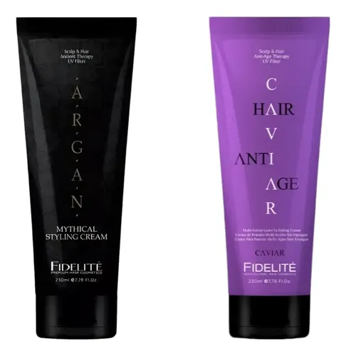 Kit Fidelite X2 Cremas De Peinar Argan + Caviar Multi-accion