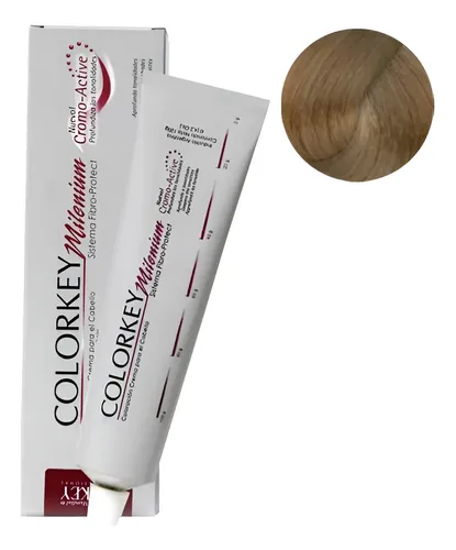Tinta Silkey Colorkey Milenium Coloración Crema Profesional 120 G Tono 8 rubio claro natural