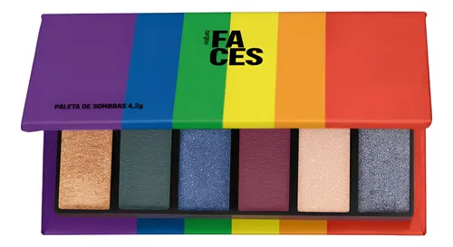 Paleta De Sombras 4,2g Faces Natura Vegano