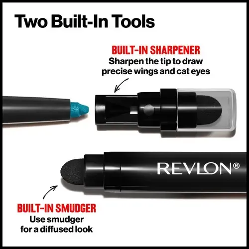 Delineador de Ojos en Lápiz Revlon ColorStay Negro, Pack con 2 Unidades
