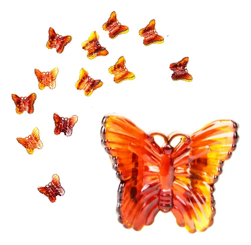 Hebilla Para Pelo De Carey Mariposa 2 Tonos Broches Pack X12