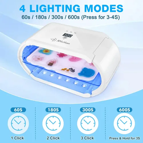 Luz Uv Inalámbrica Para Resina Con 48 Cuentas Led