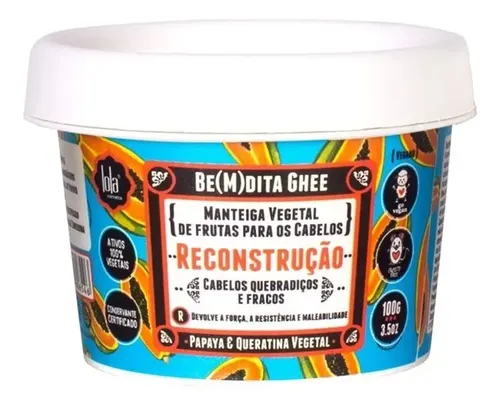 Máscara Capilar de Ghee Be(m)dita Mamão 100g – Lola de Río