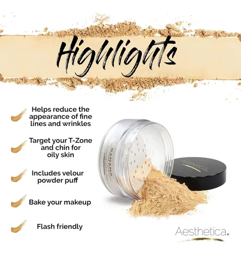 Aesthetica Polvo Suelto Banana 20 G Con Esponja