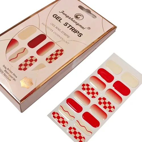 Stickers En Gel Que Endurecen Press On Manicuría Deco Nails