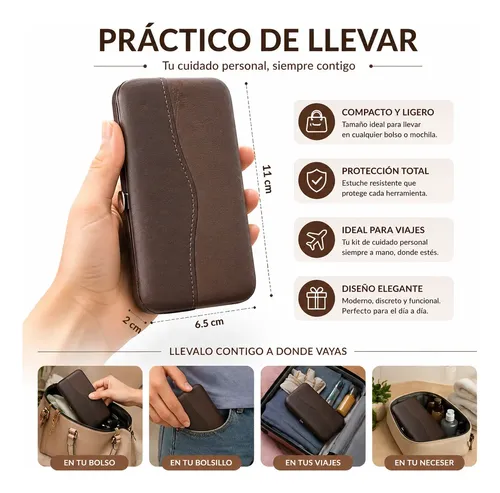 Kit Manicura Pedicura 12 Piezas Set Cuidado Personal P2ns