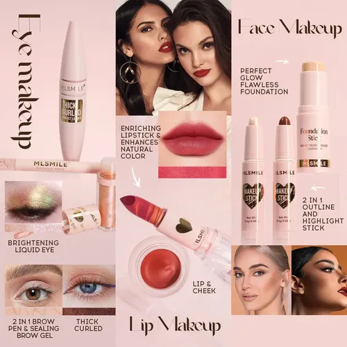 Set De Maquillaje X9 Productos Con Estuche – Mlsmile Set A