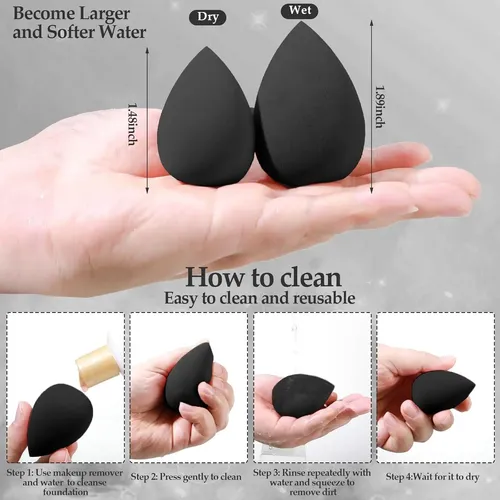 14 Pcs Makeup Sponge Set, Beauty Sponges Blender With 4 P…