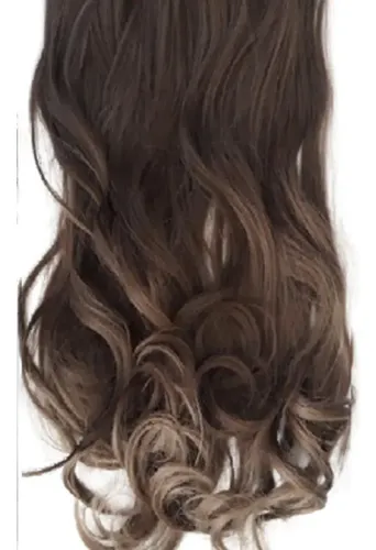 Cortina De Pelo Igual Natural Colagenada Rubio Oscuro Ceniza