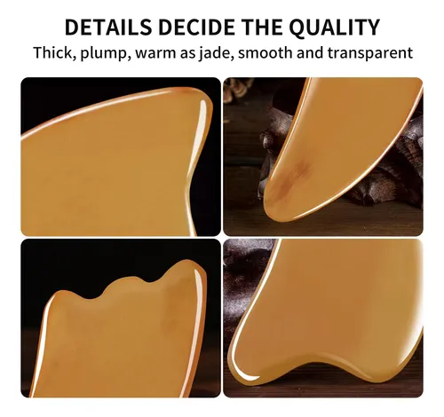 Masajeador Leeoyink Natural Horn Gua Sha Plate