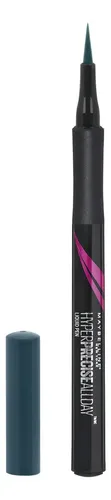 Delineador Líquido Metálico Hyper Precise Maybelline Color Jungle Green Efecto N/a