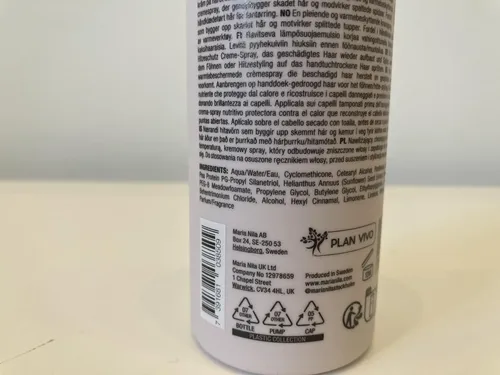 Crema Heat Spray Maria Nila, 150 Ml, 100% Vegana Con Sulfato