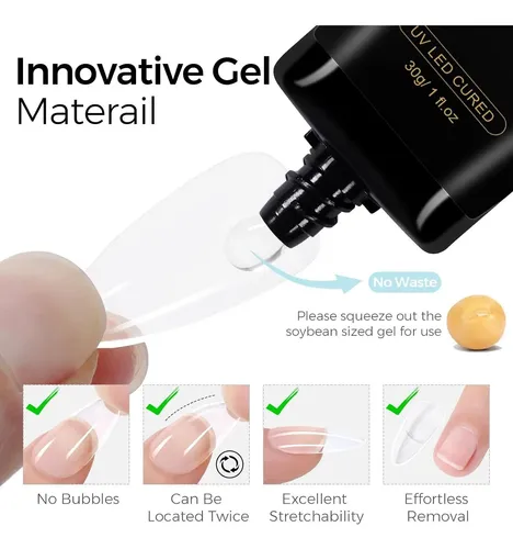 Pega Gel Uv 30 G Tomicca Para Uñas Postizas
