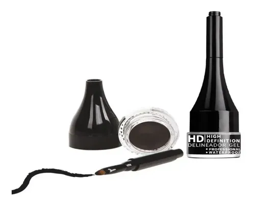 Idi Delineador De Ojos Gel Hd Profesional Color Negro