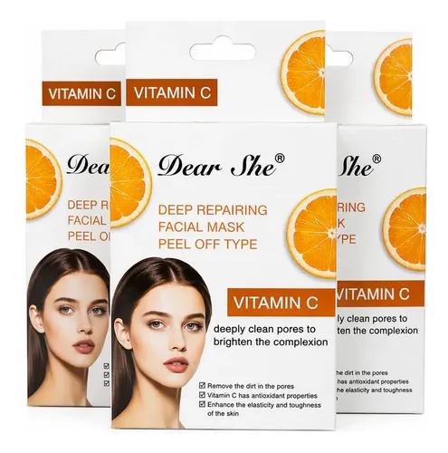Mascarilla Facial Peel Off Con Vitamina C Dear She