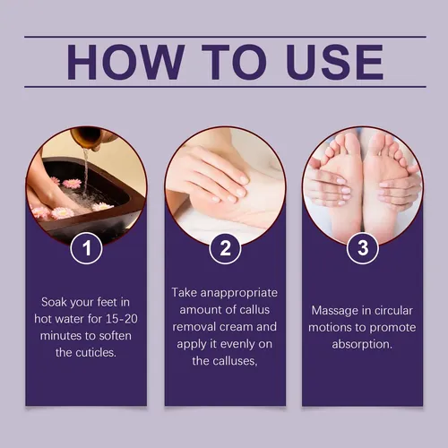 Práctica Crema Para El Cuidado De Los Pies Ouhoe, Suave E Hi