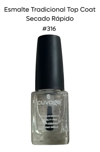 Kit Esmaltes Tradicionales Y Top Coat Secado Rapido Cuvage