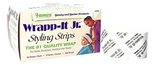 Tiras De Peinado Graham Professional Beauty Wrapp-it Jr, Bla