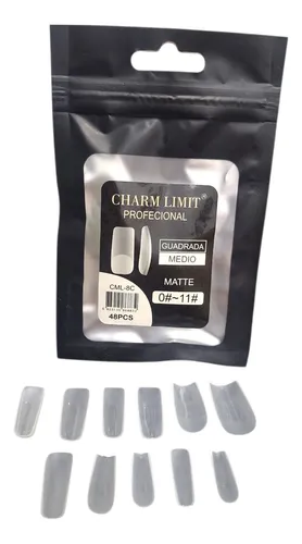 Tips Soft Gel Uñas Profesional Charm Limit, Pack 50/48 Und