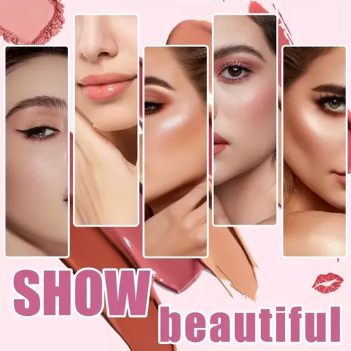 Set Libro Maquillaje Infantil Con Sombras Y Labial
