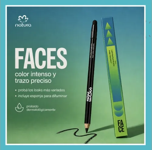 Natura Faces Lápiz Kajal Color Intenso Negro 1,3g Mbp