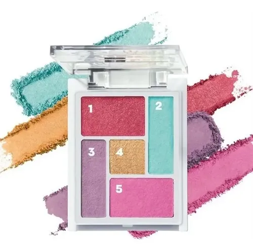 Avon Color Trend Rainbow Vibes Paleta Sombras Para Parpados Sombra 5 Colores