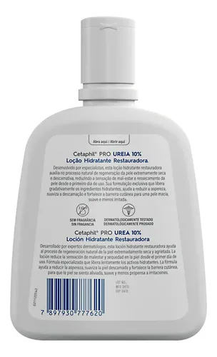 Loción Hidratante Restauradora Cetaphil PRO Urea al 10% para Pieles Extremadamente Secas x 300 Ml