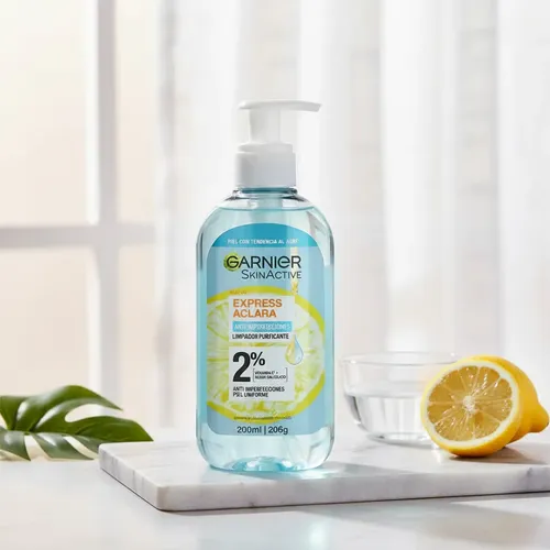 Limpiador Facial Garnier Express Aclara Anti Acné 200ml