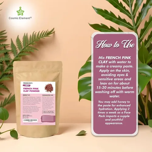 Polvo De Arcilla Rosa Francesa Cosmic Element 4oz