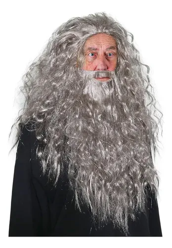 Peluca Barba Brujo Dumbledore Harry Potter Disfraz Cosplay