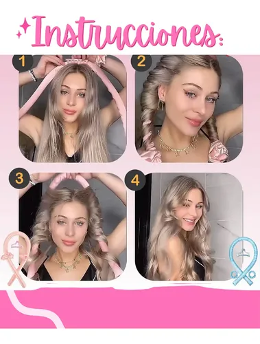 Rizador Rulero Ondas Sin Calor Cabello Rizos Vincha Seda