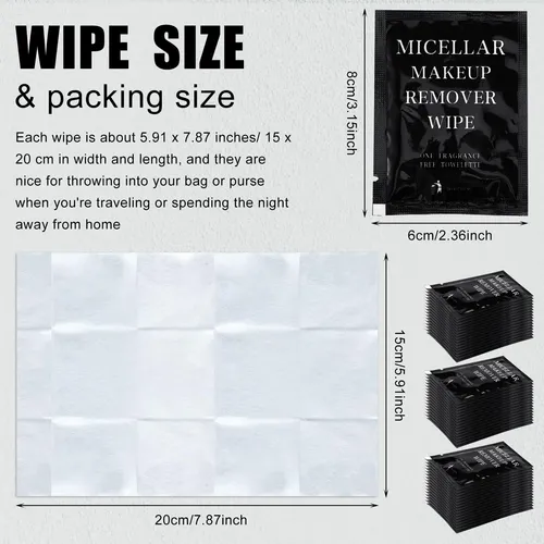 Makeup Remover Wipes Ctosree 150 Pcs Individually Wrapped