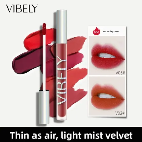 Vibely Labial Líquido Mate Larga Duración No Transfer