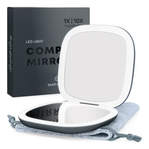 Espejo De Maquillaje De Viaje Con Iluminación Led Mavoro Rec