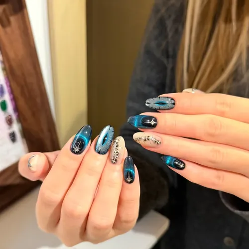 Alta Calidad Pegatinas De Uñas Con Destellos De Aguas