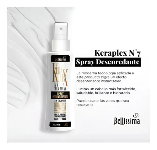 Kit Desenredante Sin Enjuague Keraplex Bellissima 145ml X2